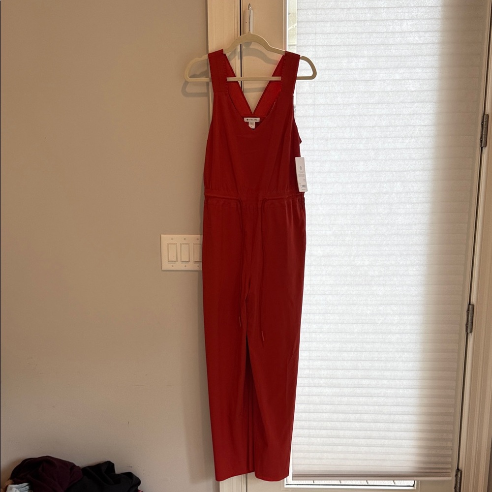 Athleta Vibrant Red Jumpsuit